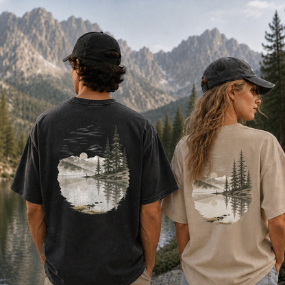 Morning Mist Lakeside Vintage Washed T-Shirt