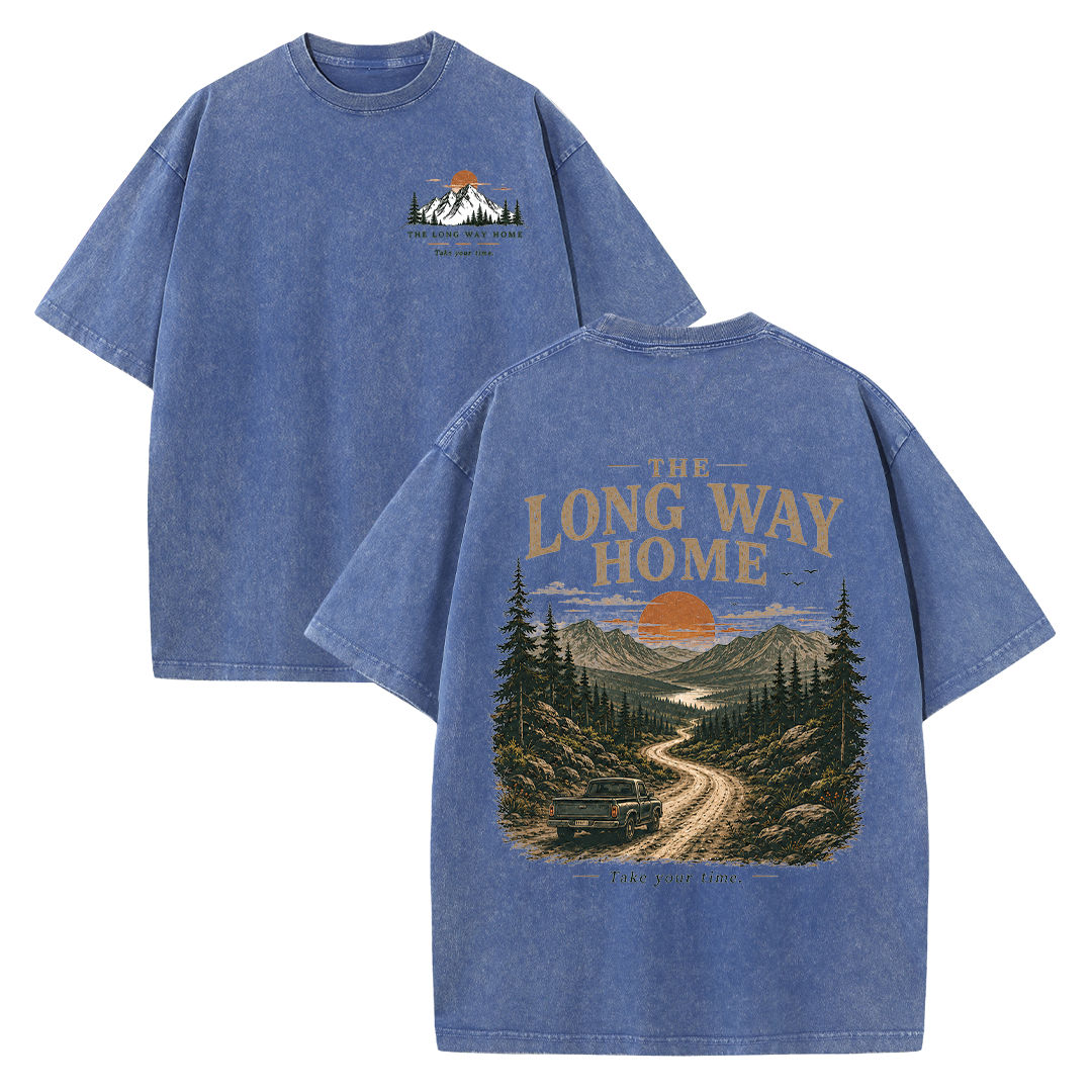 The Long Way Home Vintage Washed T-Shirt