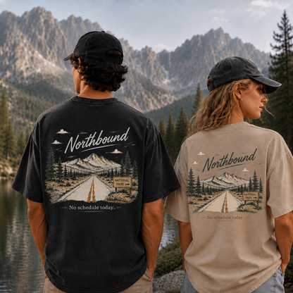 Northbound Through the National Parks Vintage Washed T-Shirt