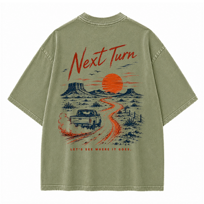 Beyond the Next Turn Vintage Washed T-Shirt