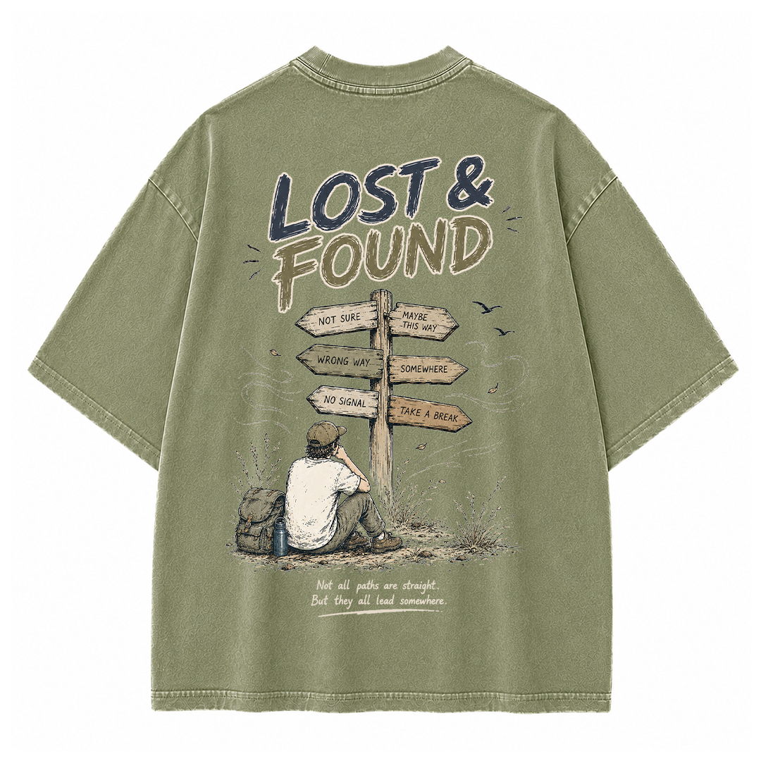 Vintage-T-Shirt "Finding Direction"