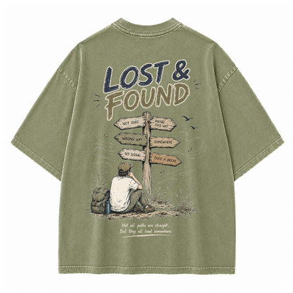 Vintage-T-Shirt "Finding Direction"