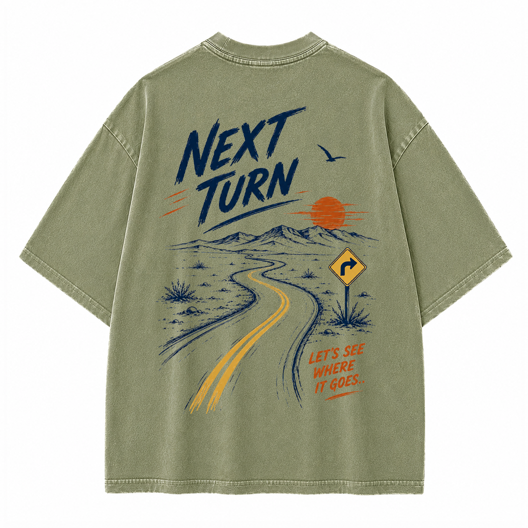 Next Turn Scenic Route Vintage Washed T-Shirt
