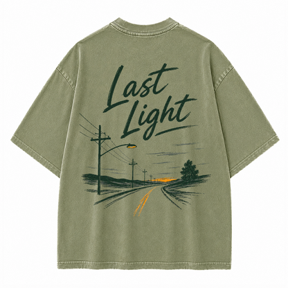 Last Light Country Road Vintage Washed T-Shirt