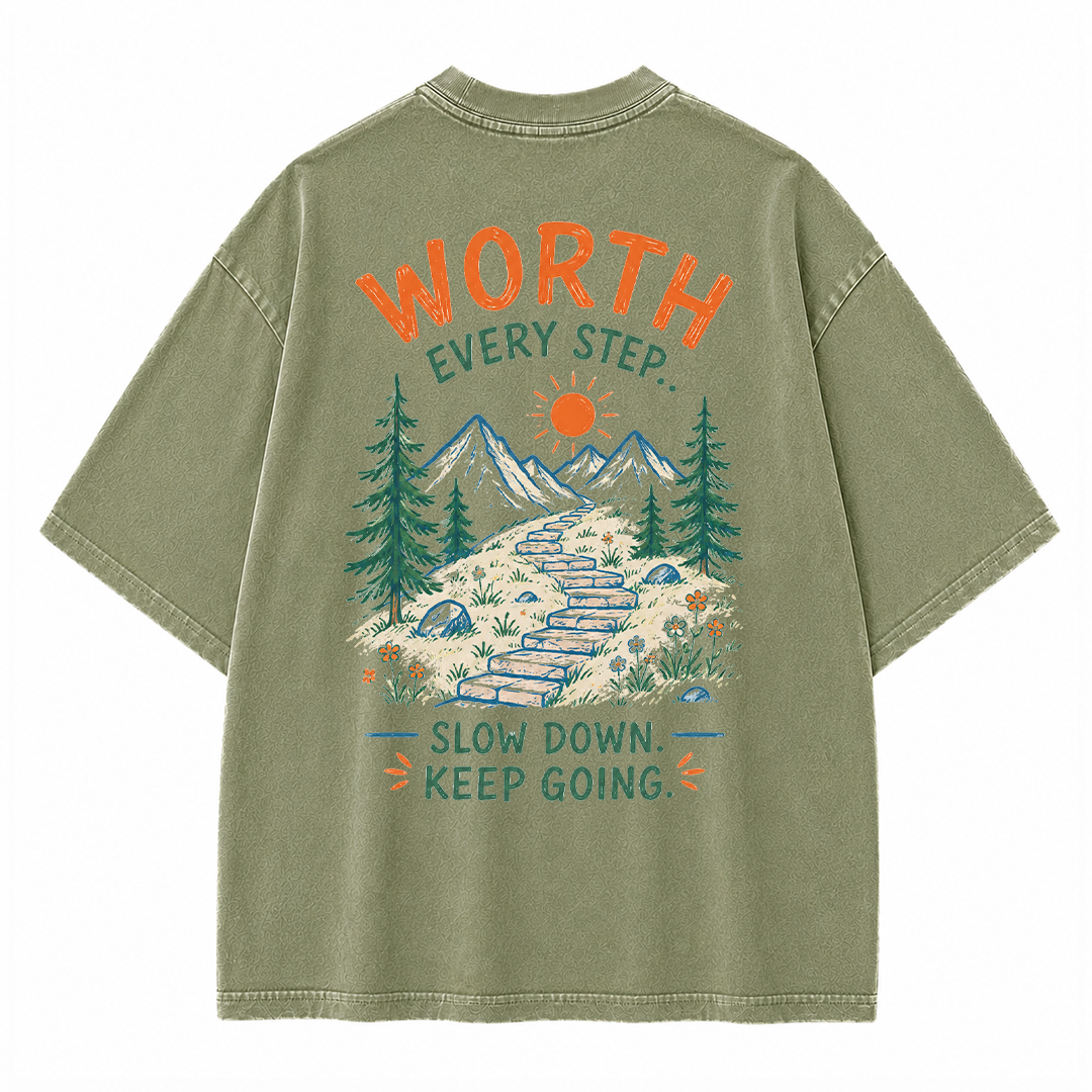 Mountain Steps Vintage Washed T-Shirt