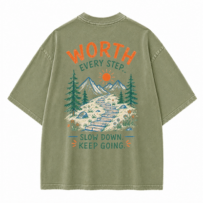 Mountain Steps Vintage Washed T-Shirt
