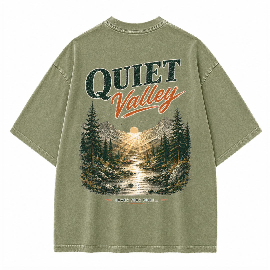 Quiet Valley Between the Peaks Vintage Washed T-Shirt