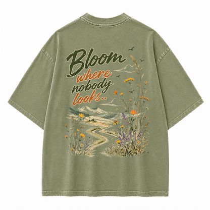Bloom in Silence Vintage Washed T-Shirt