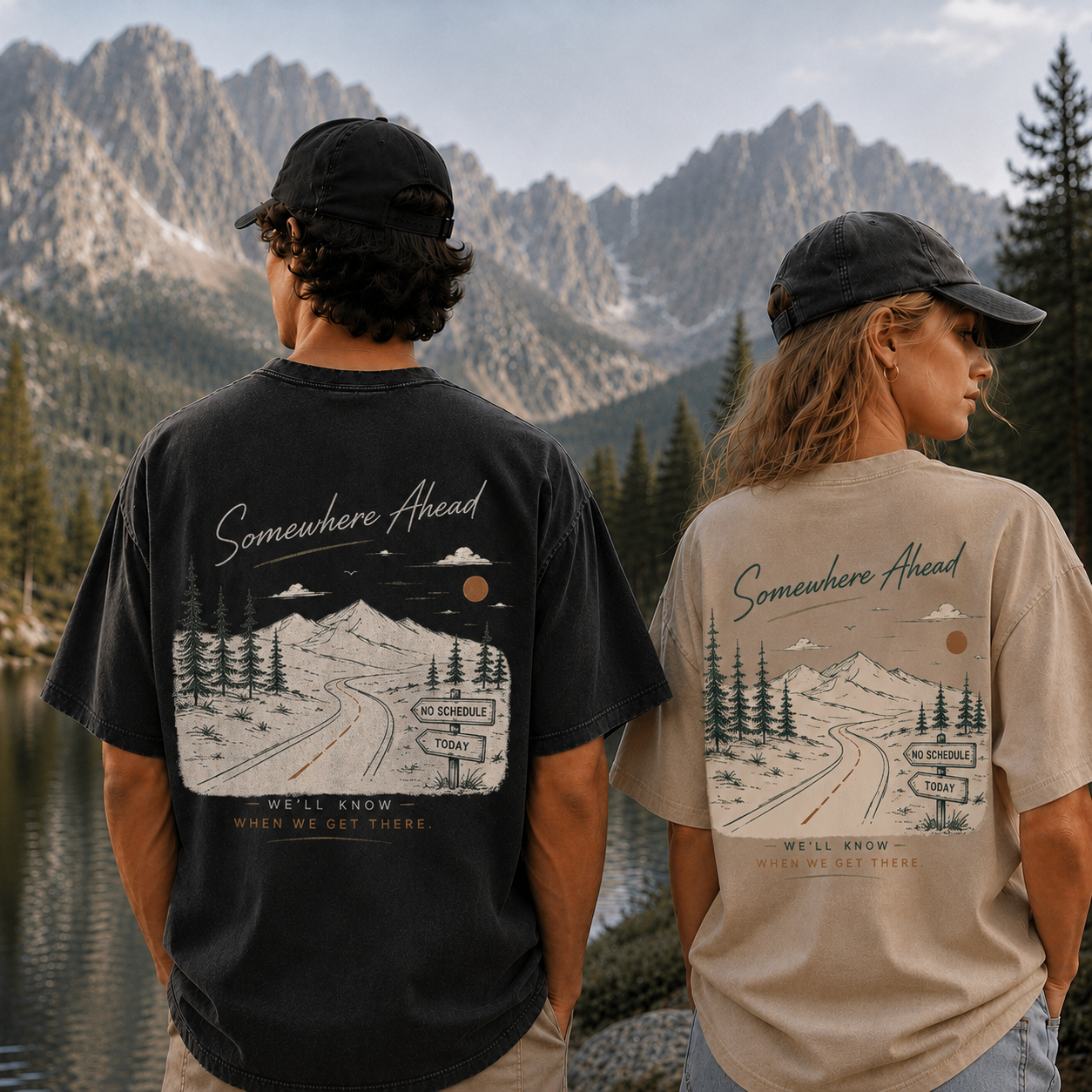 The Road to Somewhere Vintage Washed T-Shirt