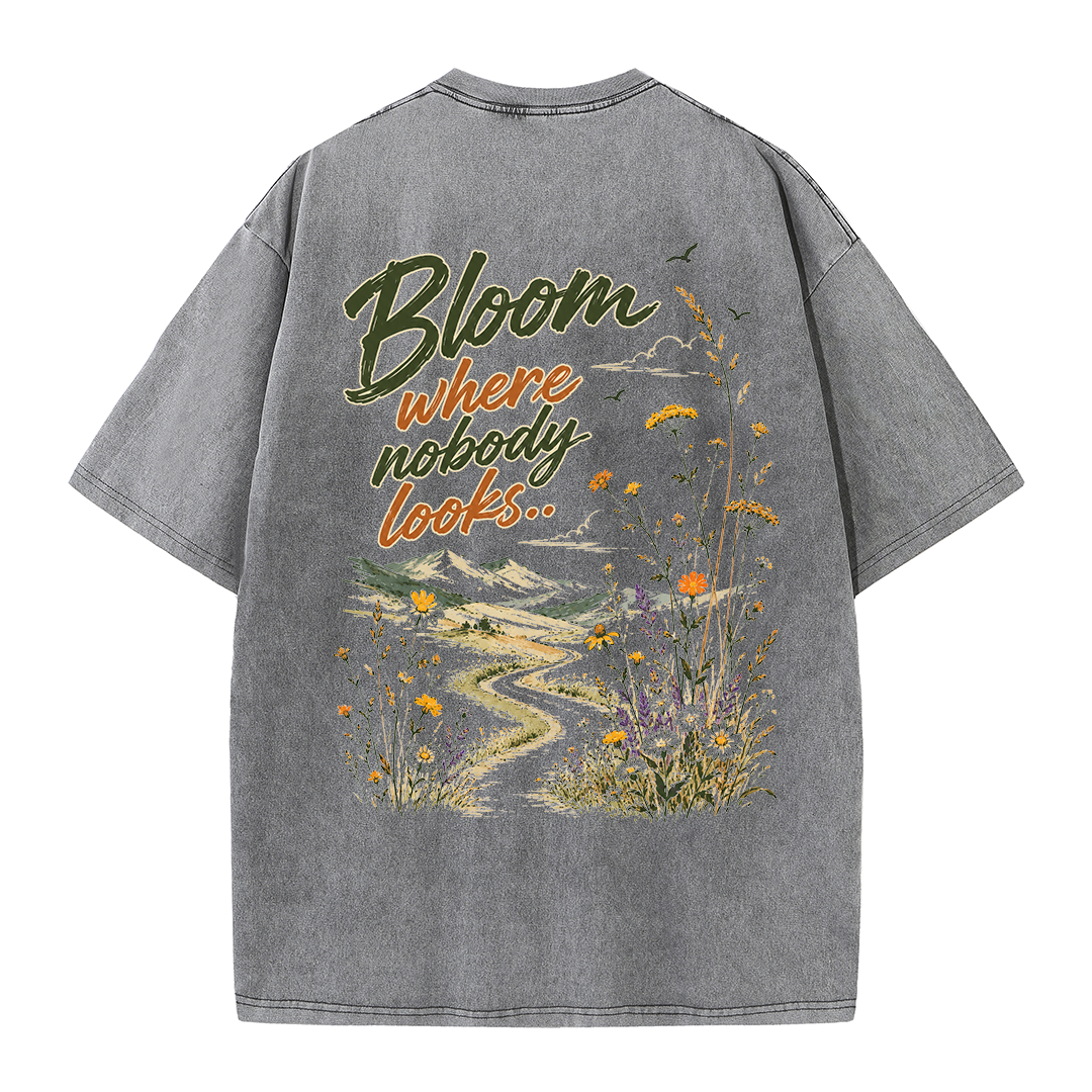 Bloom in Silence Vintage Washed T-Shirt