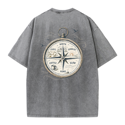 Trail Compass Vintage Washed T-Shirt