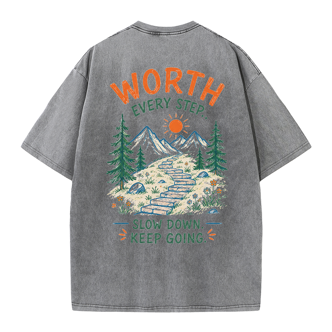Mountain Steps Vintage Washed T-Shirt