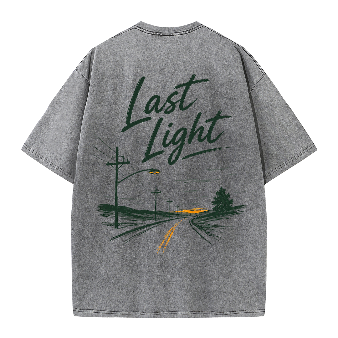Last Light Country Road Vintage Washed T-Shirt