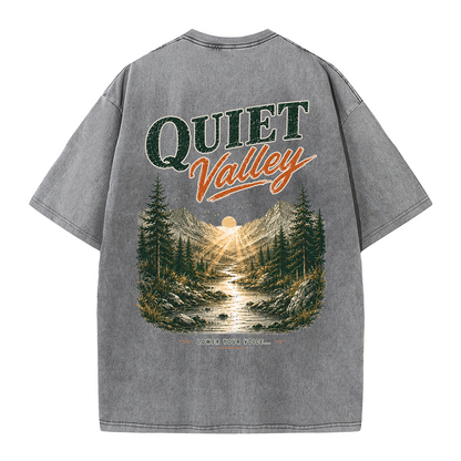 Quiet Valley Between the Peaks Vintage Washed T-Shirt