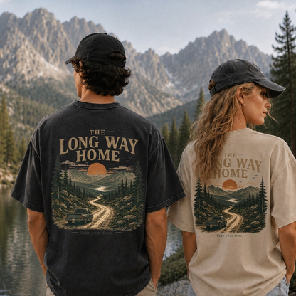 The Long Way Home Vintage Washed T-Shirt