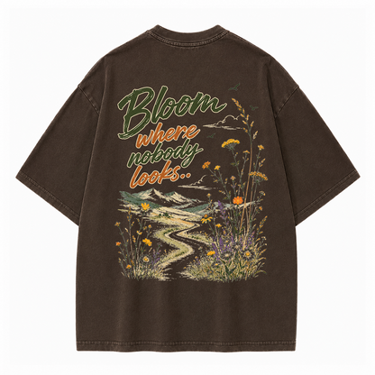 Bloom in Silence Vintage Washed T-Shirt
