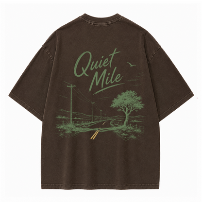 Quiet Mile Country Road Vintage Washed T-Shirt