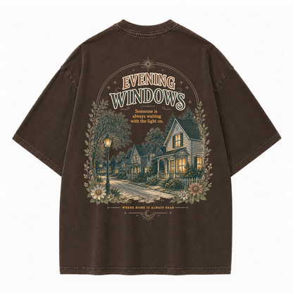 Warm Windows Graphic Vintage Washed T-Shirt