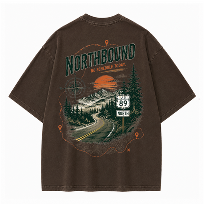 Northbound Mountain Route Vintage Washed T-Shirt