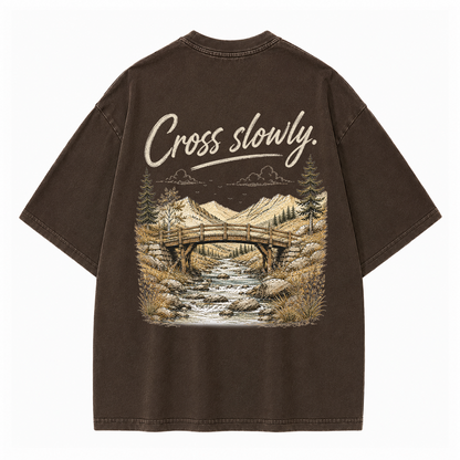 Cross Slowly Vintage Washed T-Shirt