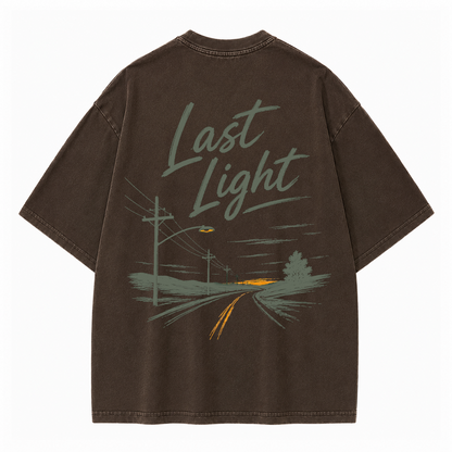 Last Light Country Road Vintage Washed T-Shirt