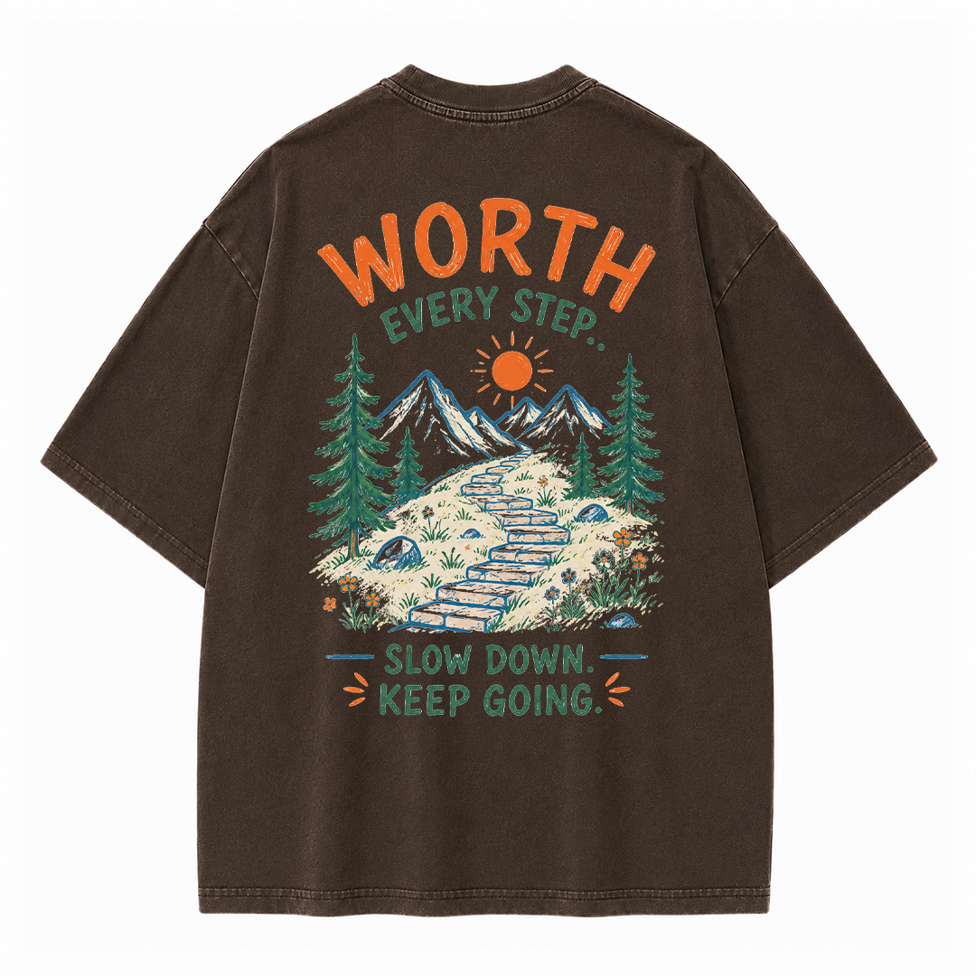 Mountain Steps Vintage Washed T-Shirt