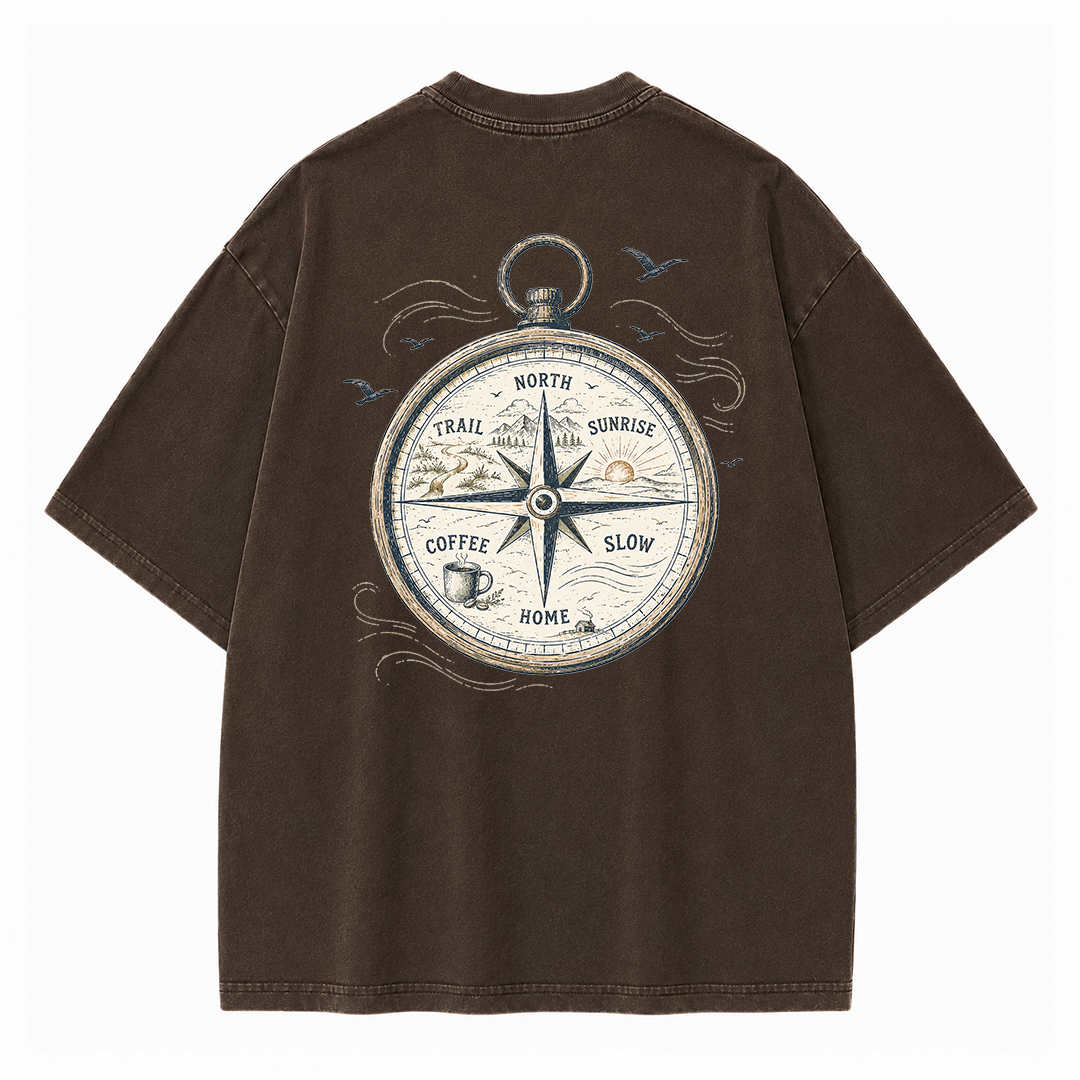 Trail Compass Vintage Washed T-Shirt