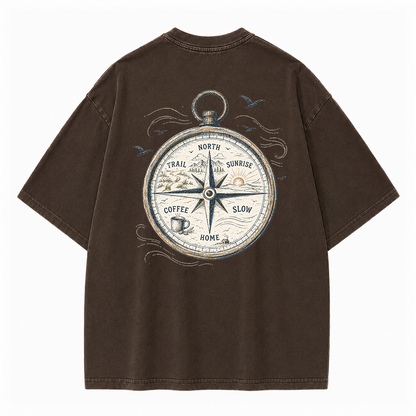 Trail Compass Vintage Washed T-Shirt