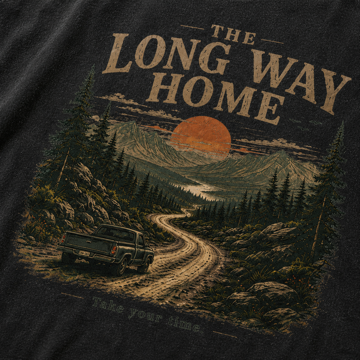 The Long Way Home Vintage Washed T-Shirt