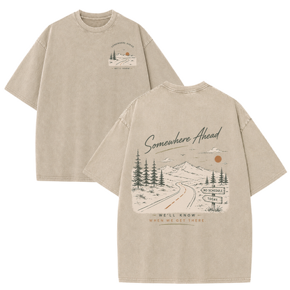 The Road to Somewhere Vintage Washed T-Shirt