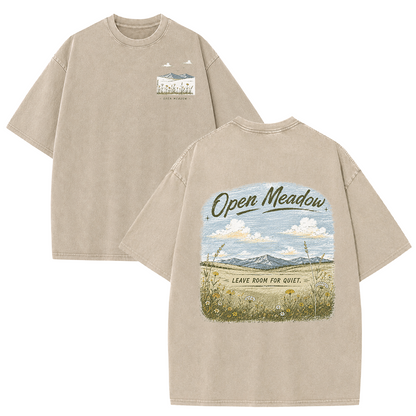 Open Meadow at Daybreak Vintage Washed T-Shirt