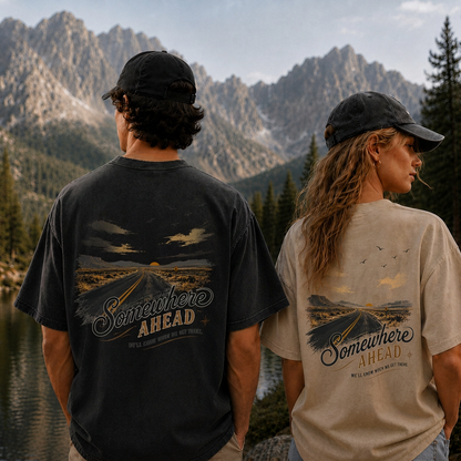 Somewhere Ahead Open Road Vintage Washed T-Shirt
