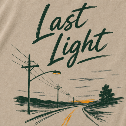 Last Light Country Road Vintage Washed T-Shirt