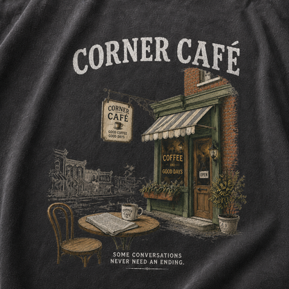 Morning Coffee Graphic Vintage Washed T-Shirt