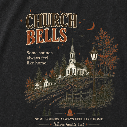 Church Bells Graphic Vintage Washed T-Shirt