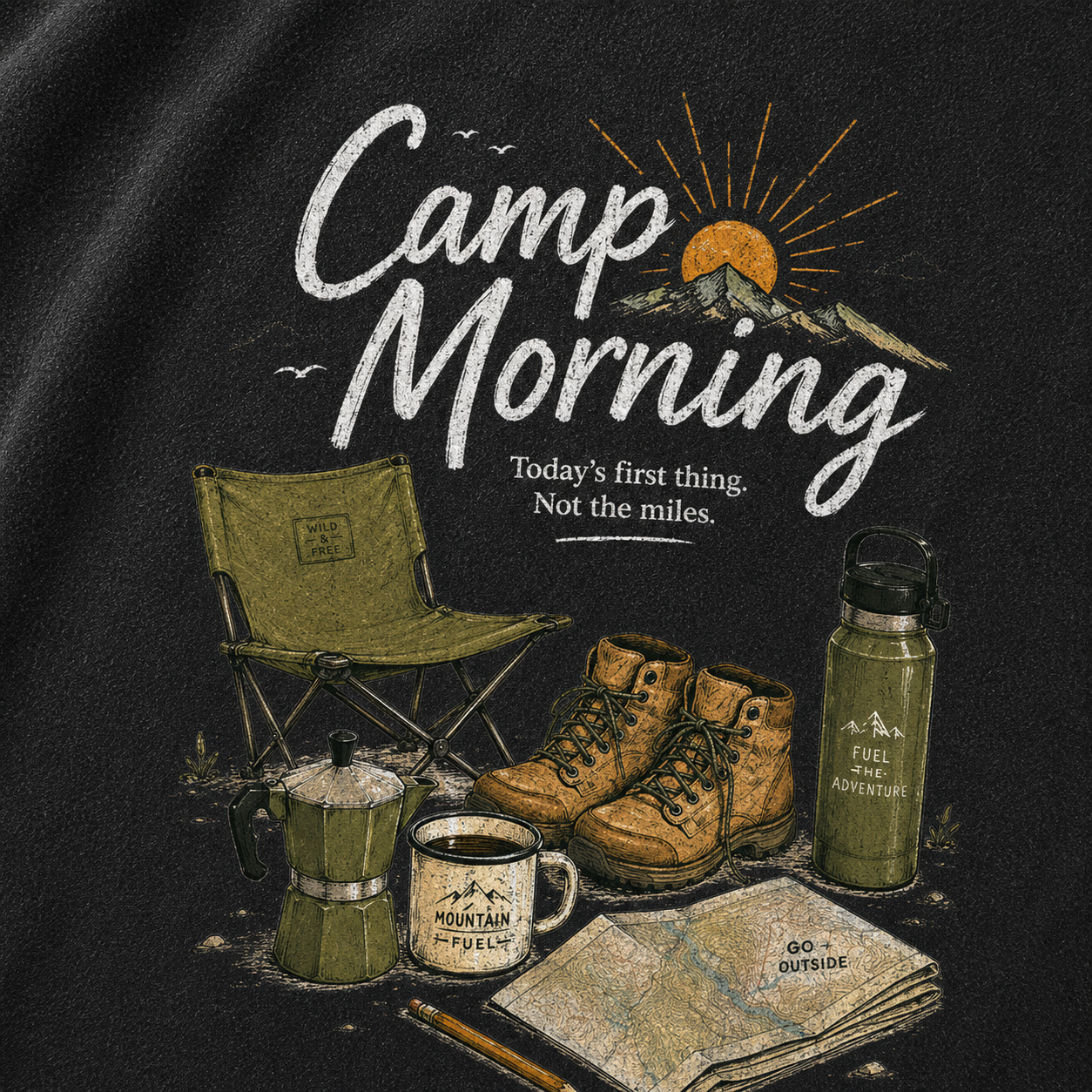 Morning Camp Vintage Washed T-Shirt