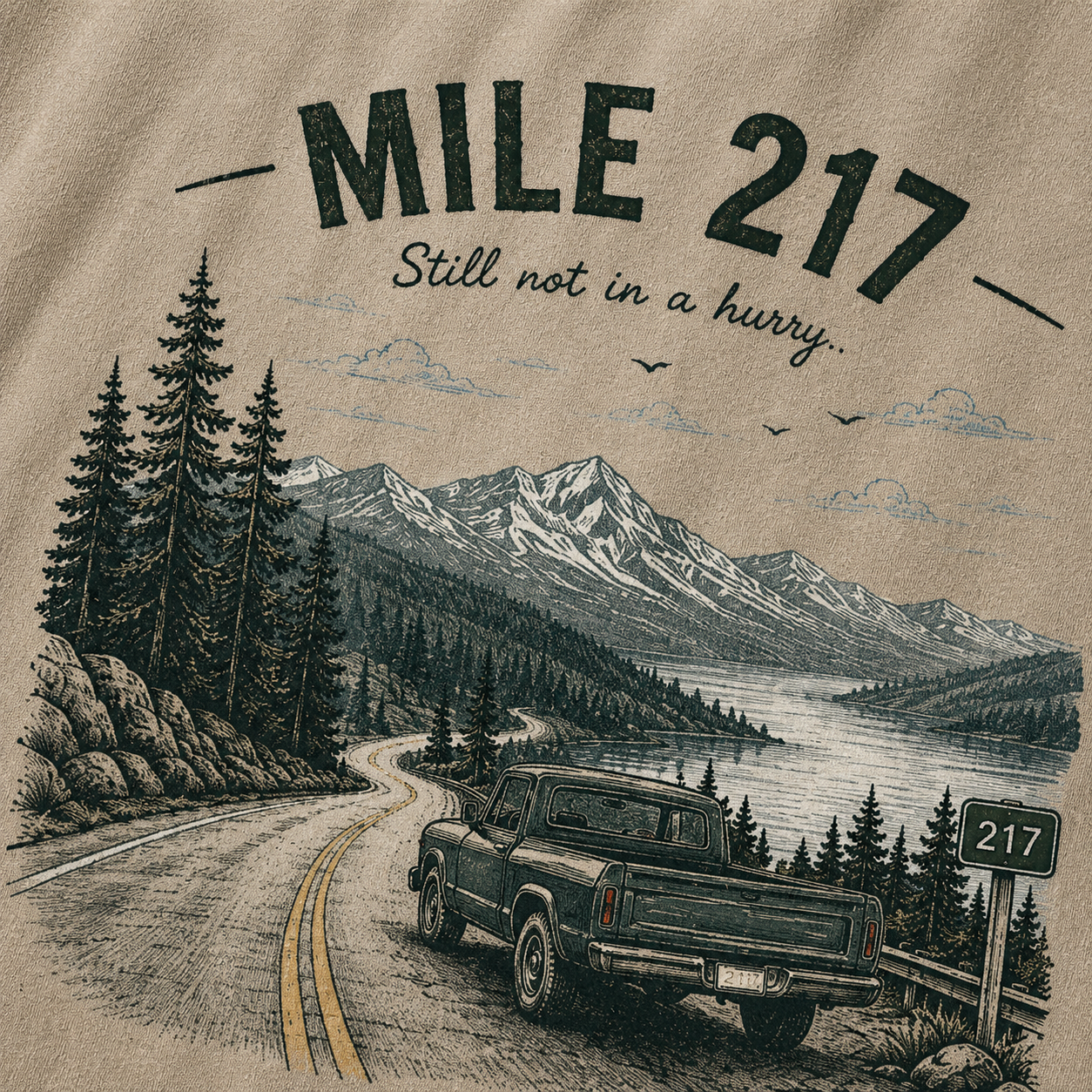 Lakeside Highway Vintage Washed T-Shirt