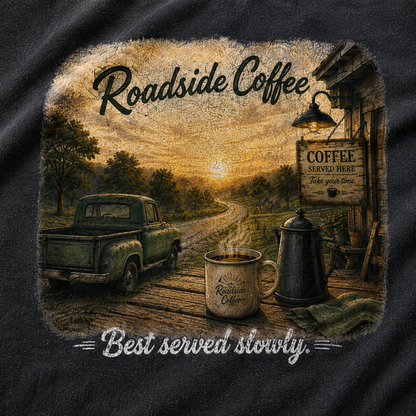 Roadside Coffee Stop Vintage Washed T-Shirt