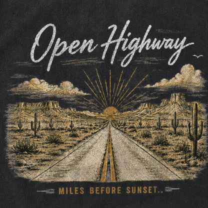 The Open Road Ahead Vintage Washed T-Shirt