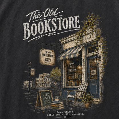 Books & Memories Graphic Vintage Washed T-Shirt