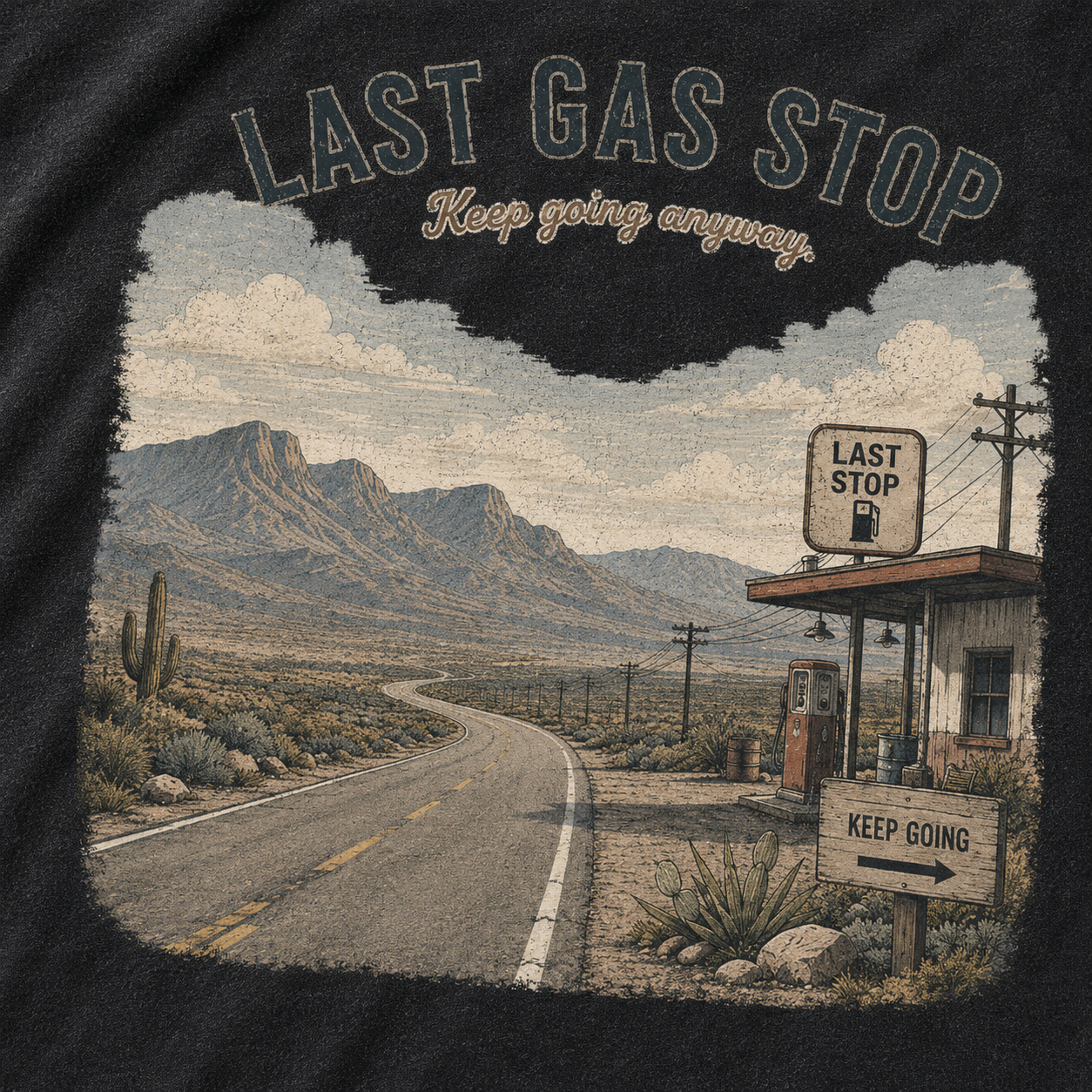 Beyond the Last Stop Vintage Washed T-Shirt
