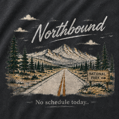 Northbound Through the National Parks Vintage Washed T-Shirt