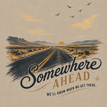 Somewhere Ahead Open Road Vintage Washed T-Shirt