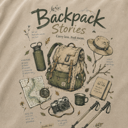 Backpack Stories Vintage Washed T-Shirt