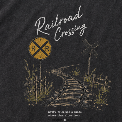 Railroad Memories Graphic Vintage Washed T-Shirt