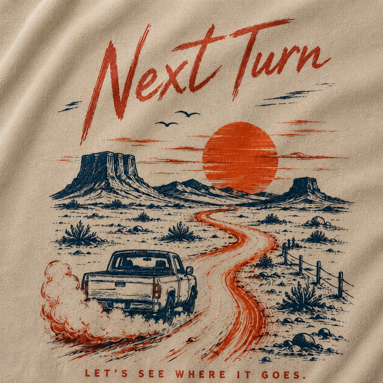 Beyond the Next Turn Vintage Washed T-Shirt