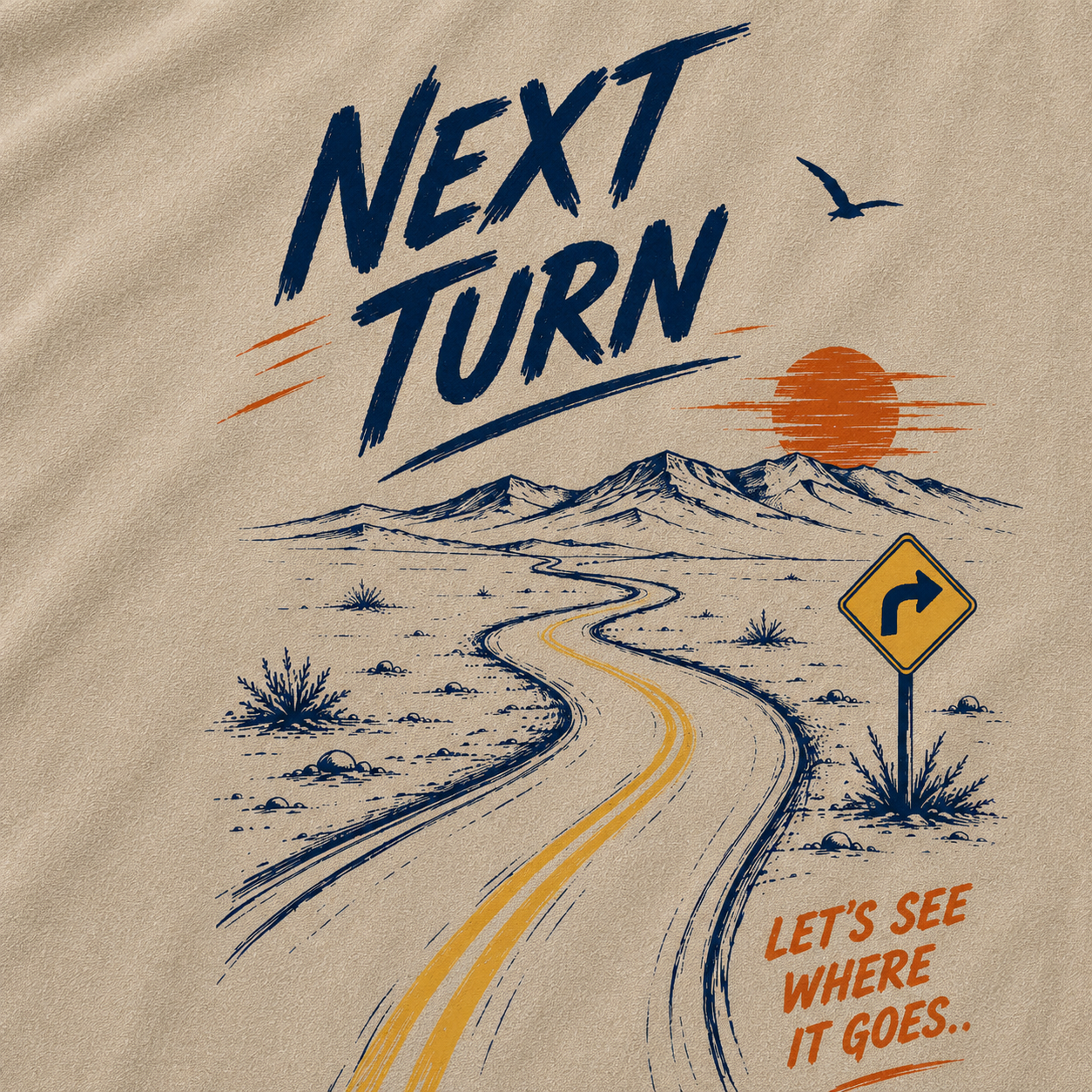 Next Turn Scenic Route Vintage Washed T-Shirt