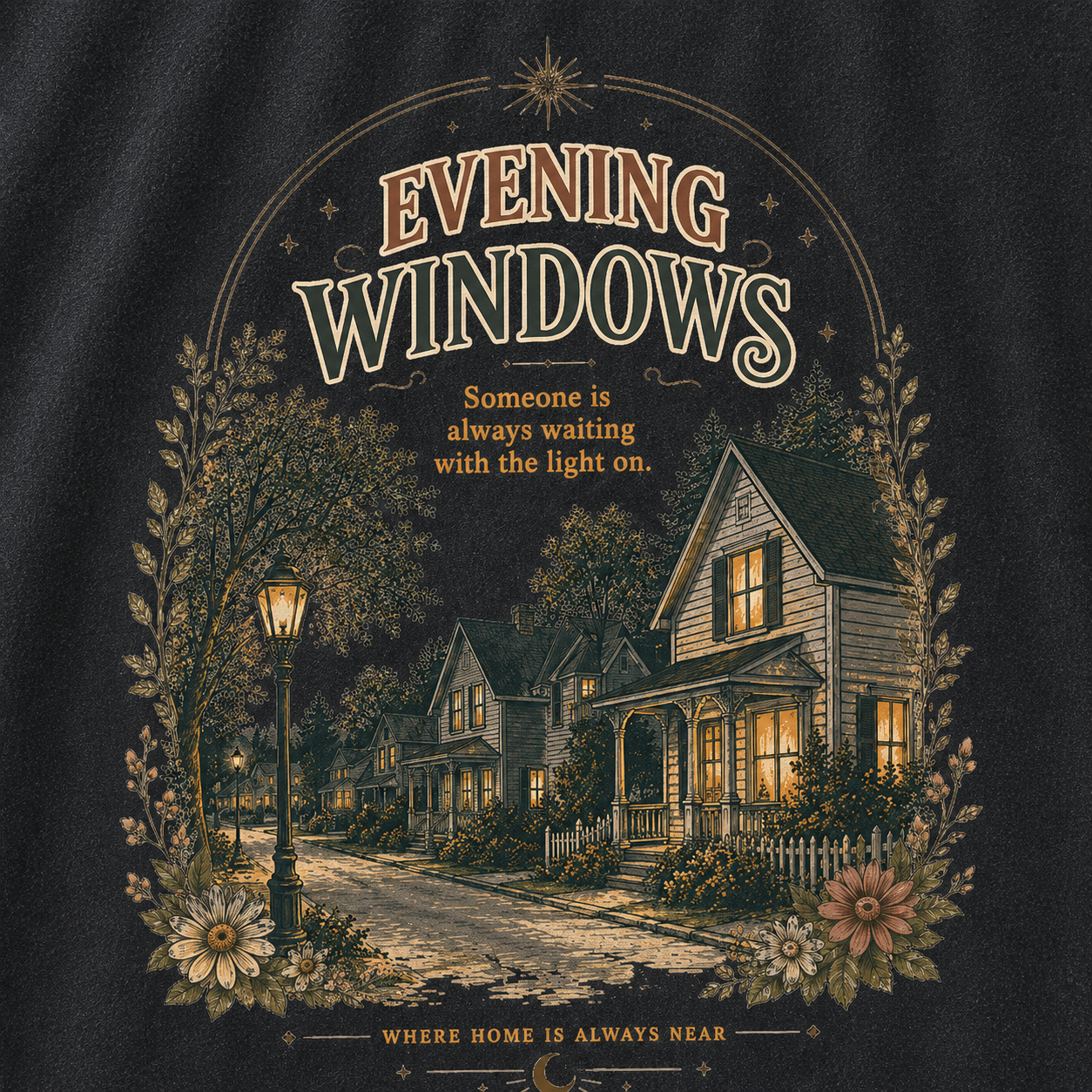 Warm Windows Graphic Vintage Washed T-Shirt