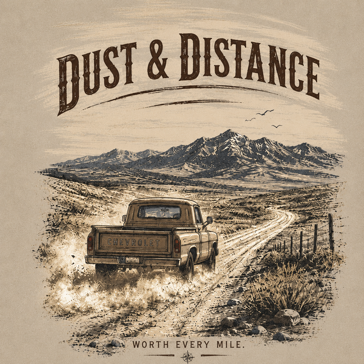 Dust & Distance Backcountry Road Vintage Washed T-Shirt
