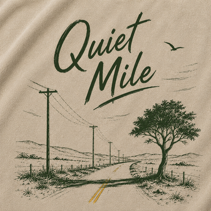 Quiet Mile Country Road Vintage Washed T-Shirt